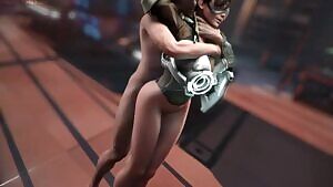 Tracer standing,