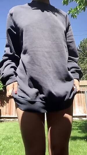 It's getting warm enough or some backyard nudity