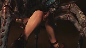 Warrior gets bred by spiders after failing to purge their den.