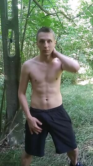 Just my cock in the forest