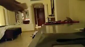 HollyHotWife - Lets the Room service see her nude