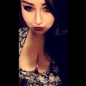 Showing her nipple