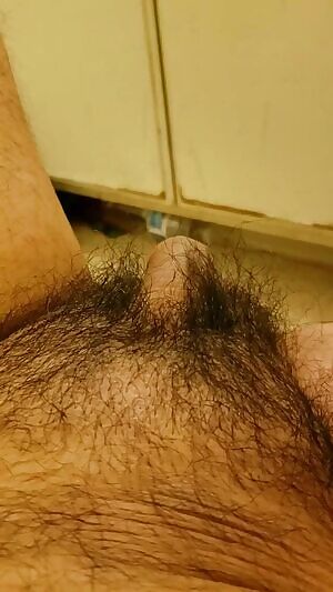 My cock getting hard and comes forward