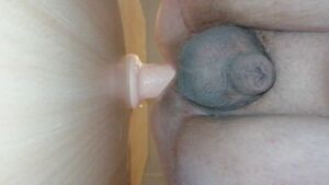Dildo deep in my hole feels so good