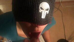 Taking my fiancé's cum in my mouth