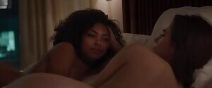 Allison Williams covered topless in a lesbian scene
