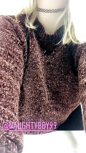 Gone Wild in the work bathroom! 32H’s coming out to say hi ;)