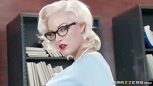 NSFW_GIF - curvy blonde teacher makes school fun