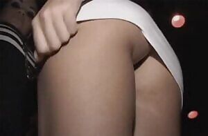 Juicy Pussy Upskirt at a Nightclub