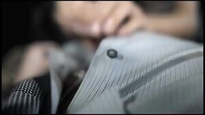 Rosie Huntington Whiteley giving a lap dance