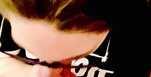 Cleaning every drop off of him. Love DMs <3