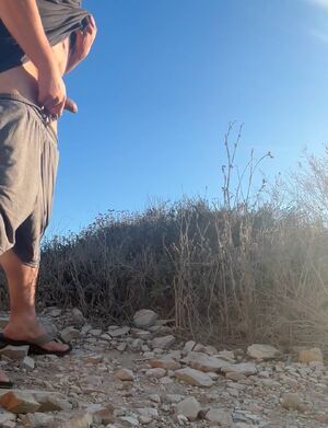 Male Pissing Beach Big Balls Hiking