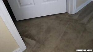 Sasha Foxxx services a very pretty cock in lingerie and heels