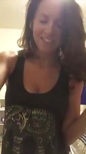 Busty Babe Strips It All Off