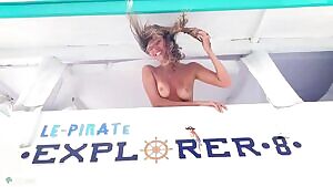 Clover Naked Vacation On Public Beach 1