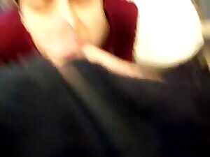 Huuuuuge load shot on this amateur in public restroom...