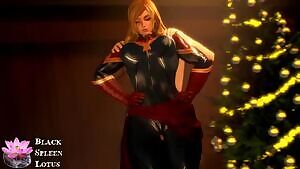 Captain Marvel thighjob
