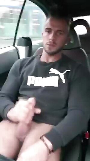 Handjob in car