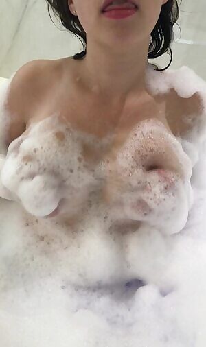 Just a dirty little girl getting clean :)