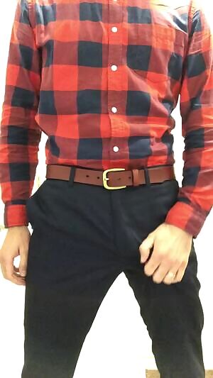 Pulling it out of my slacks