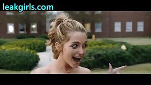 Blonde goes nude on college campus