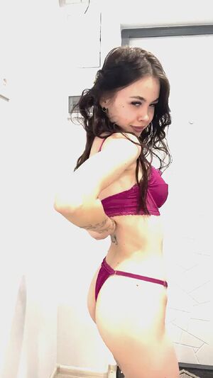 Busty Petite Cute Solo Stockings Teen
