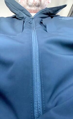 Stroking under my coat in my car at lunch