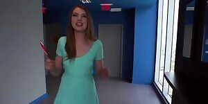 Russian Cutie Licks Lollipop