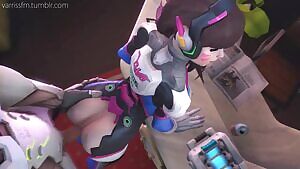 D.Va from behind