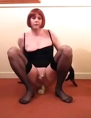 Sissy pussy fucking practice