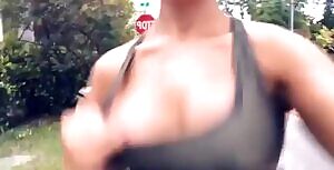 Titty Drop while running