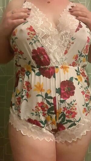 Somehow it took nearly 30 years for me to switch rom old t-shirts to pretty, silky things