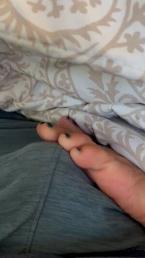 Asian Feet Foot Rubbing Teasing Toes