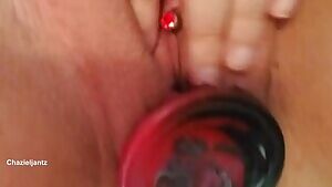 Large dragon egg fills my pussy