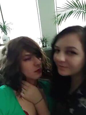 Just two girls kissing...