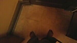 Soft to hard in bathroom plus big bulge. PM's open and Direct msgs.