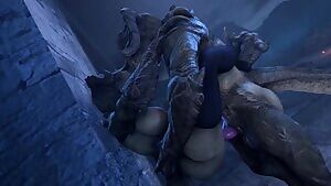 Anthro Deathclaws