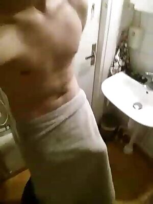 I really am magic - look at that towel floating in the air!