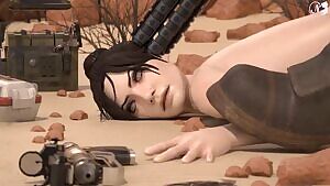 Wraith gets a anal creampie