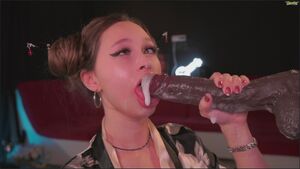 Ahegao Girls BBC Dildo Saliva