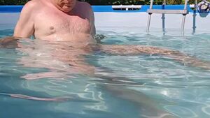 Amateur Big Dick Cock Masturbating Pool