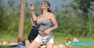 Busty Volleyball Blonde:)