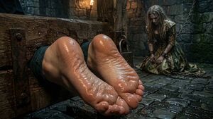 Feet View Ai Generated Bondage Foot Fetish