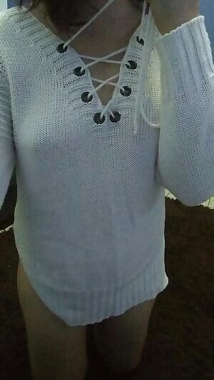 Playing with my tits