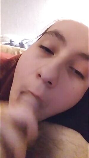 She Swallows Cum like she love the taste