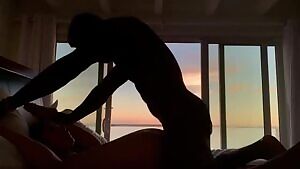 Very sexy silhouette fuck