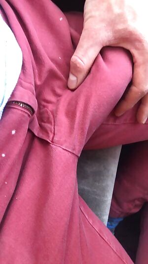 Left work, got in the car, got hard. What if you were walking by and saw me rubbing my bulge? 😘