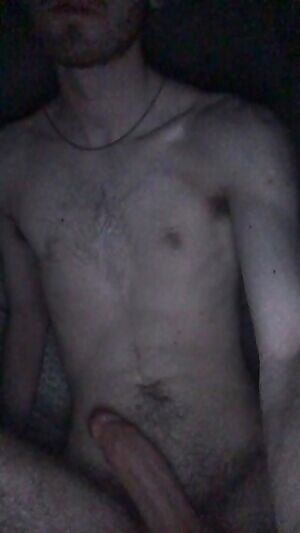 Playing with my thick cock late at night