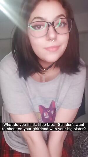 you can't resist your big sister's perfect tits forever!