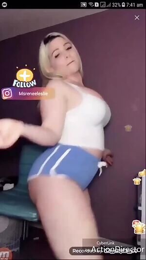 Too much ass for those shorts to handle